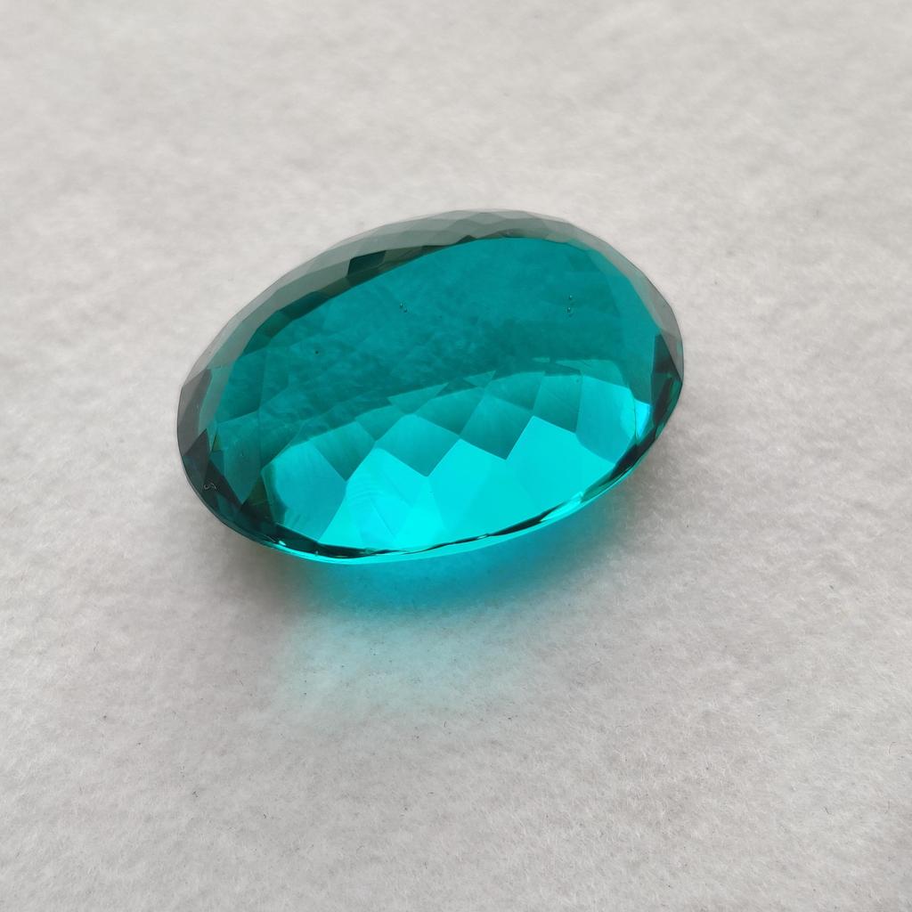 Oval Cut Natural Glass Stone, Faceted Loose Stone, 31.20 Carat, 24x16x14 Size Stone.