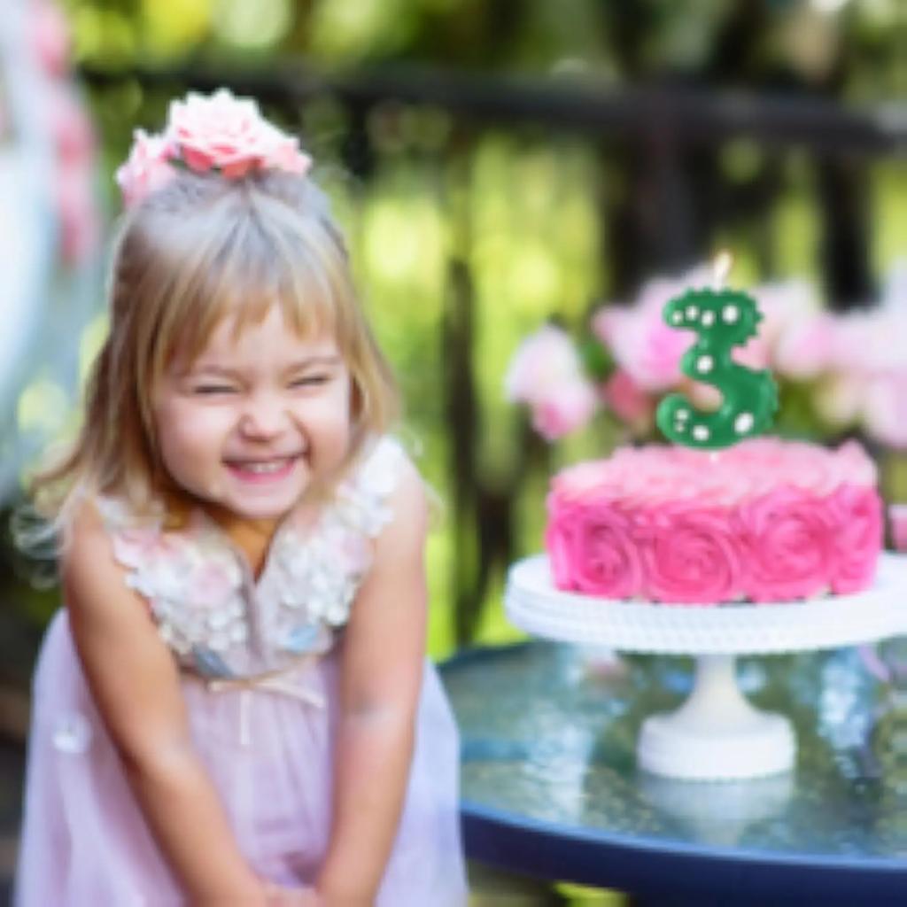 Green Dinosaur 1 3 4 5 6 7 8 9 0 Number Birthday Candle Boy Dinosaur Cake Number Candles Party Celebration Cute Decoration Boy