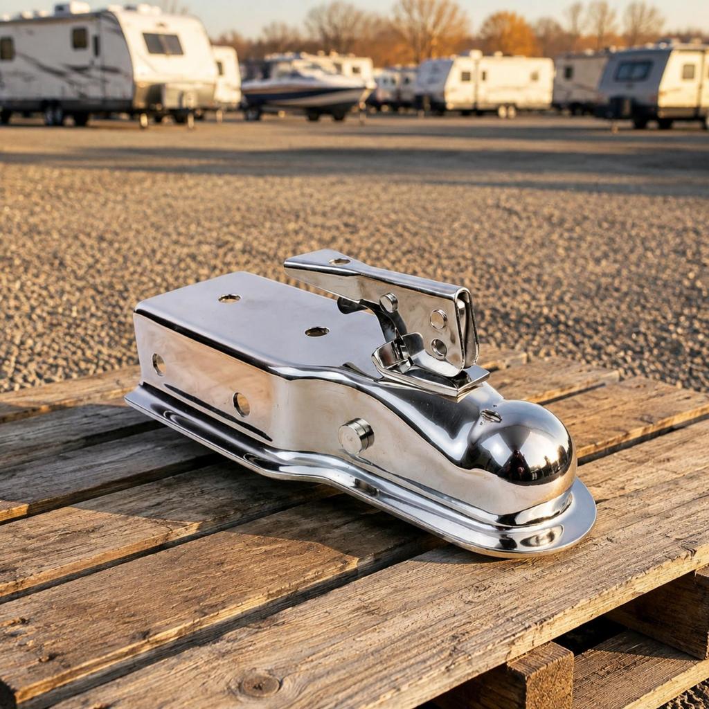 Trailer Coupler 316 Stainless Steel Locking Latch