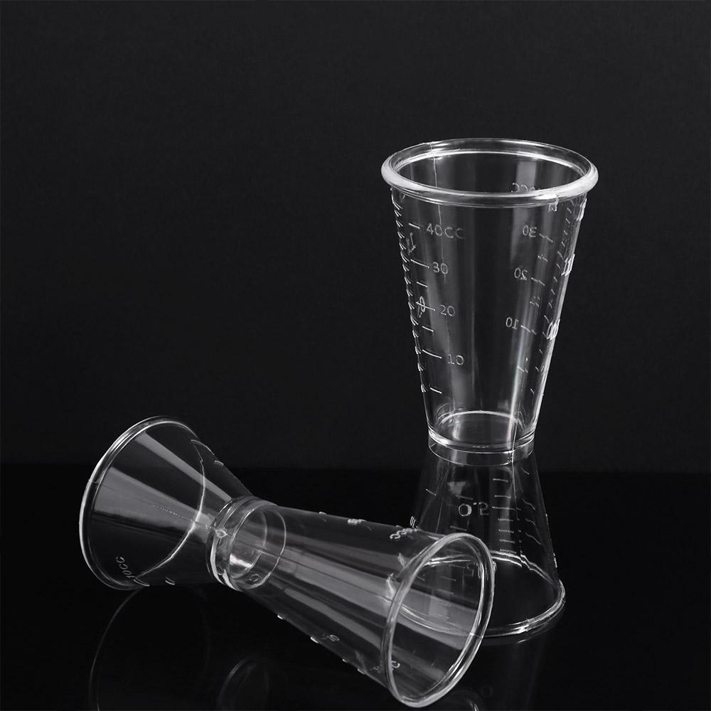 Double-headed Resin Cocktail Measure Cup Transparent Cocktail Jigger Milk Tea Shop
