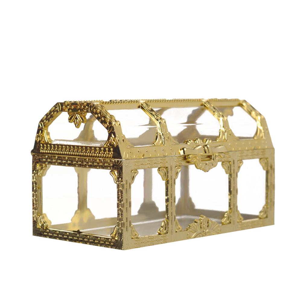 

Модные украшения фестиваль пластиковый подарочный органайзер для подарков конфеты ювелирные изделия DIY коробка безделушка контейнер для хранения M золотистый