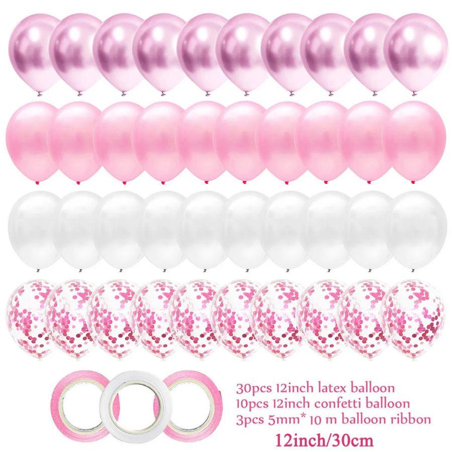 Balloons Wedding Party Supplies Baby Shower Valentine's Day Birthday Pink Happy Anniversary Decoration Girl Latex Child's Day