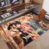 Custom Name Crystal Velvet Rug,Spy × Family Comfortable Anti Slip Floor Mat For Room Decoration