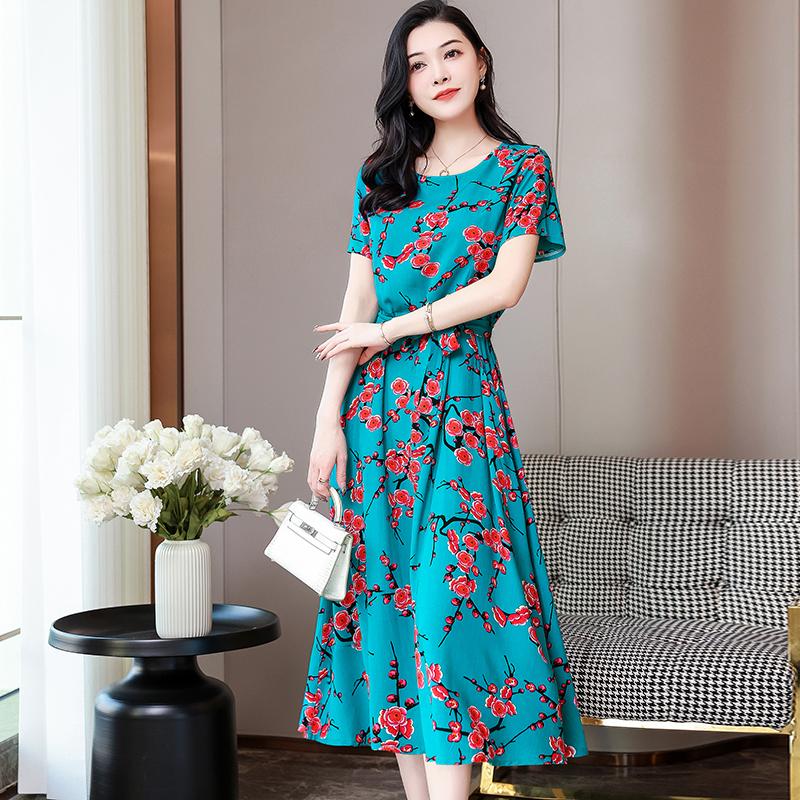 Купить Летнее длинное платье для женщин. Элегантное летнее платье с ...