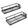 2pcs Shower Caddies Adhesive Rustproof Shower Shelves Large Capacity Bathroom Organizers Storage with Removable Hooks