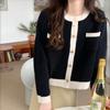 Autumn New Vintage O Neck Knitted Sweater Cardigans Women Elegant Casual Solid Loose Outer Knitted Cardigan Coat Women Fashion Winter Sweaters 25535