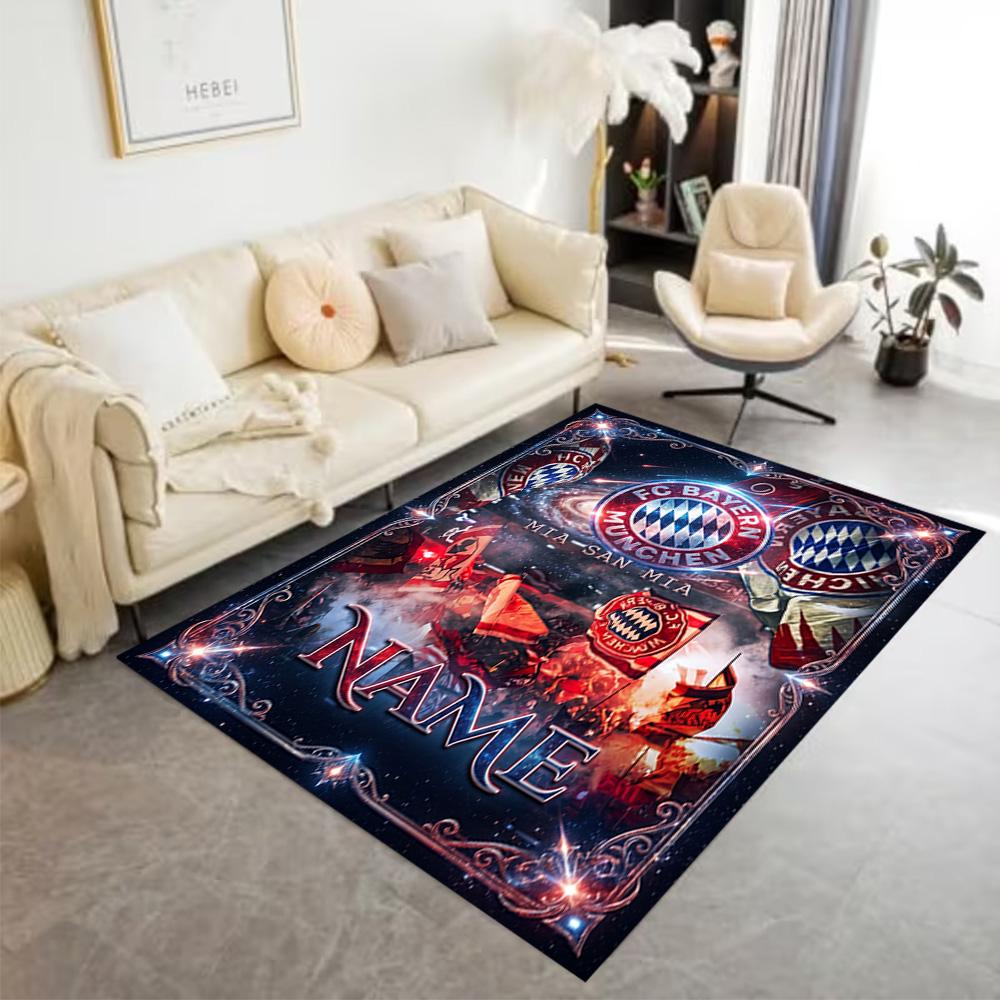 Bayern Munich Galaxy Art Area Rug Suitable for Game Room Foyer Outdoor Decorate room Anti-slip Rug Anime Office Decor