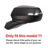 For Chevy Blazer -2024 Car Sticker Rearview Side Mirror Cover Wing Cap Exterior Door Rear View Case Trim Carbon Fiber Look