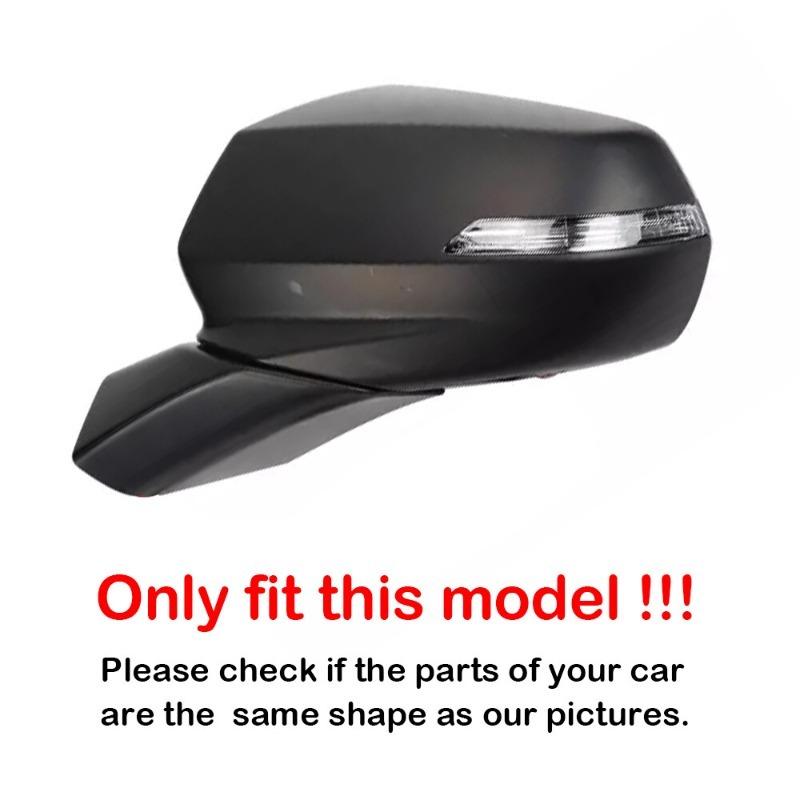 For Chevy Blazer -2024 Car Sticker Rearview Side Mirror Cover Wing Cap Exterior Door Rear View Case Trim Carbon Fiber Look