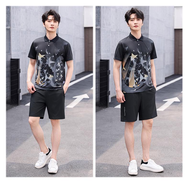 Short Sleeve Quick-Dry Sportswear Set: Custom Polo Shirt for Group Work with Logo Printing