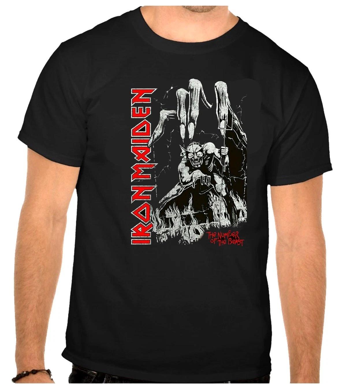 

Футболка черная с логотипом рок-группы IRON MAIDEN -1247- 4XL