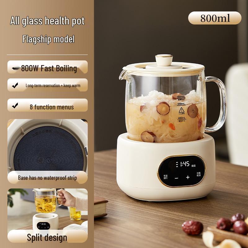 Wow-oh Multi-Functional Glass Kettle – Custom Tea Maker & Stewing Pot for Home or Office
