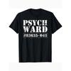 European Sizes Psych Ward 80353041 Prison Inmate Style T-Shirt - 3D Distressed Print Retro Asylum Design