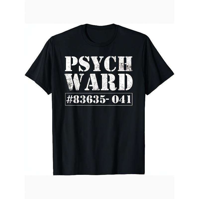 Европейские размеры Психиатрическое отделение 80353041 Т-shirt в стиле тюремной робы - 3D состаренный принт Ретро дизайн психбольницы S