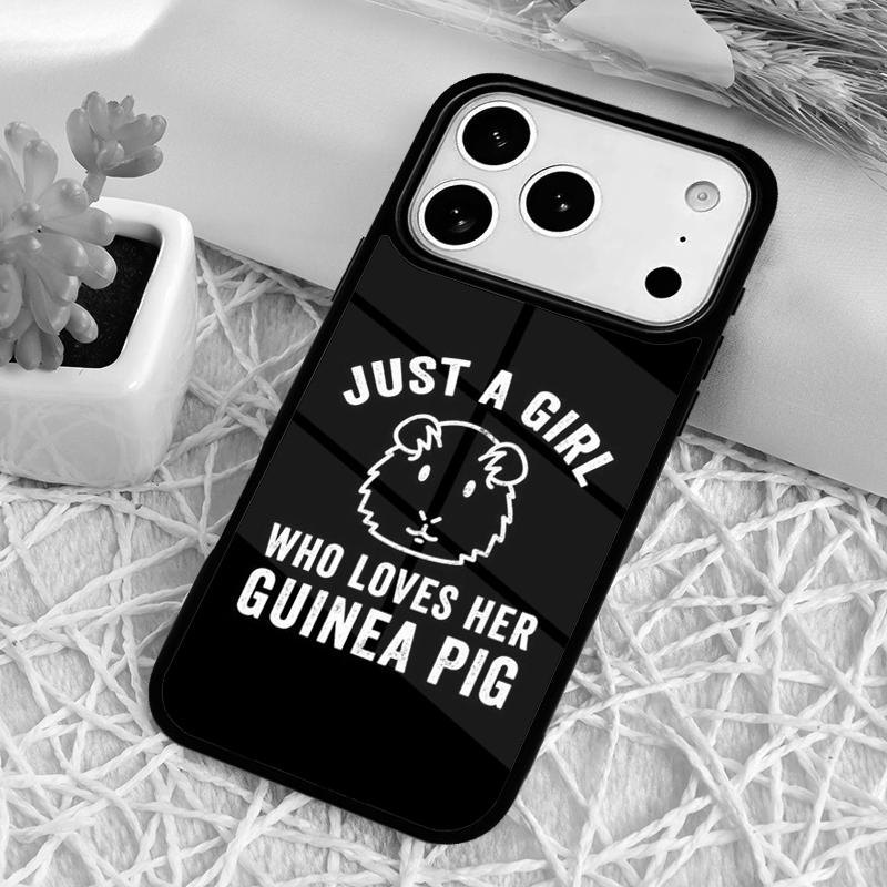 Guinea Pig Hamster Cute Phone Case for iPhone 17 Air 16 15 11 12 14 13 Pro Max Shockproof Cover