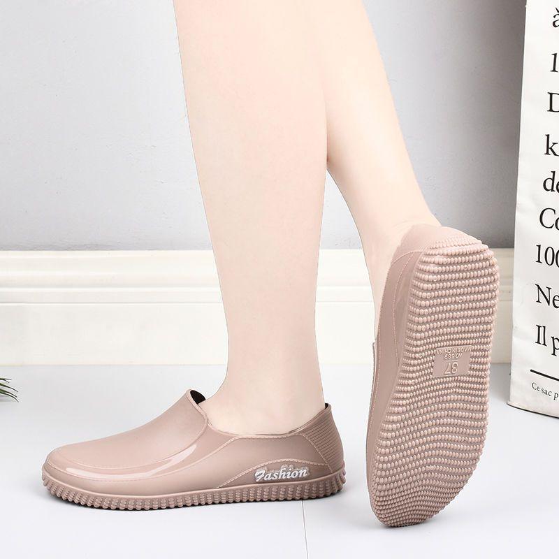 Non-slip Fashionable Low-cut Short-cut Shallow Mouth Waterproof Rain Boots