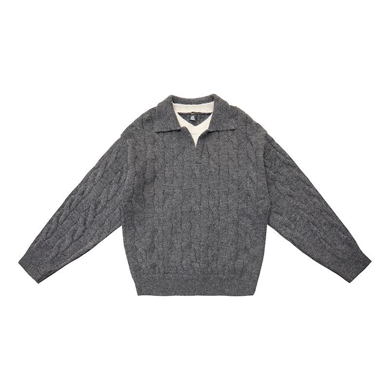 

UNF Boxy Cashmere Knit Sweater - Heavyweight, Soft, and Comfortable for Men & Women, Perfect for Autumn & Winter. Medium