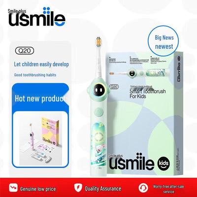 Q20 Kinder Smart Schall-Elektrische Zahnbürste CN-Stecker (Adapter enthalten)