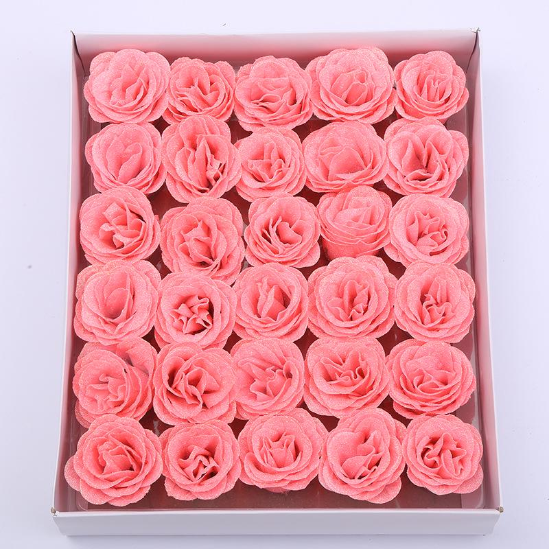 Rose Gold Crystal Glitter Blue Enchantress Flower Bouquet DIY Kit for Valentine's Day