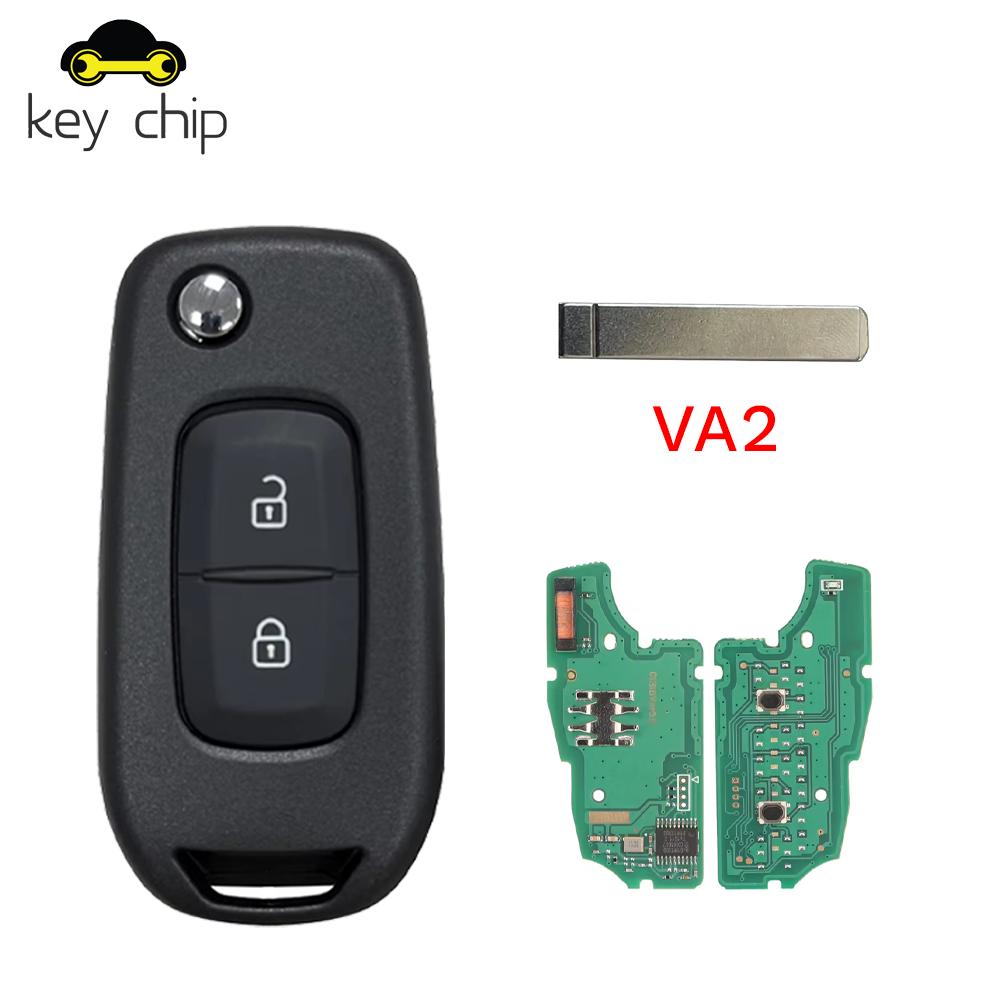 For Renault Dacia Logan 2 II 2018 2019 2020 FSK Car Key Fob Control 2Button 433MHz PCF7961M 4A Chip Flip Remote Key 2 Buttons