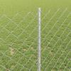 Chain Link Fence with Posts 10 x 1 m (W x H) Hot Dip Galvanized Steel