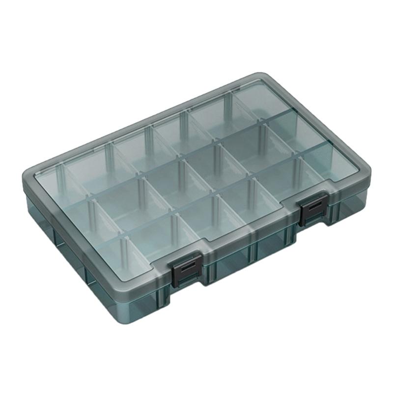 Heavy Duty Plastic Storage Box Container Case With Removable Dividers For Small Tool Bolts Screws And Parts Organization
