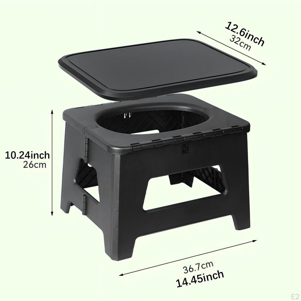 Camping Toilet Solution, Foldable Outdoor Toilet, Multifunctional Storage Unit