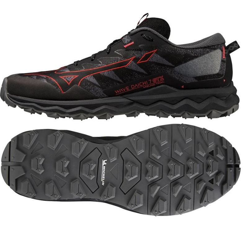 Sportschuhe Mizuno schwarz Wave Daichi 7 Gtx