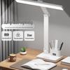 Smart Rechargeable Desk Lamp with Eye Protection and Clock for Students