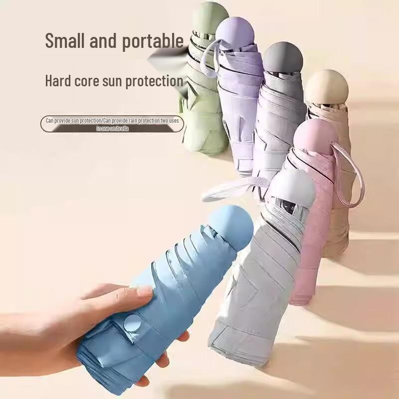 

YICAI Compact 5-Fold UV Protection Travel Umbrella