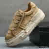 Fashion Retro Denim Sneakers Mens Summer Trend Casual Board Shoes Comfortable Platform Heightening Men Running Shoes Erkek Spor Ayakkabä