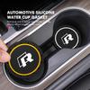 2026 Hot Sticker 2pcs Silica Gel Car Coaster Water Cup Holder Anti Slip Pad Mat For Volkswagen VW Tiguan CC Jetta Polo Golf 4 5