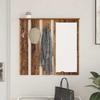 Wall Mounted Coat Rack with Shelf Reclaimed Wood Look 84 x 10 x 80 cm