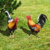 Acrylic Garden Rooster Statue Chicken Sculpture For Yard Decor Weatherproof Hen Figurine For Patio Backyard Home Decoration