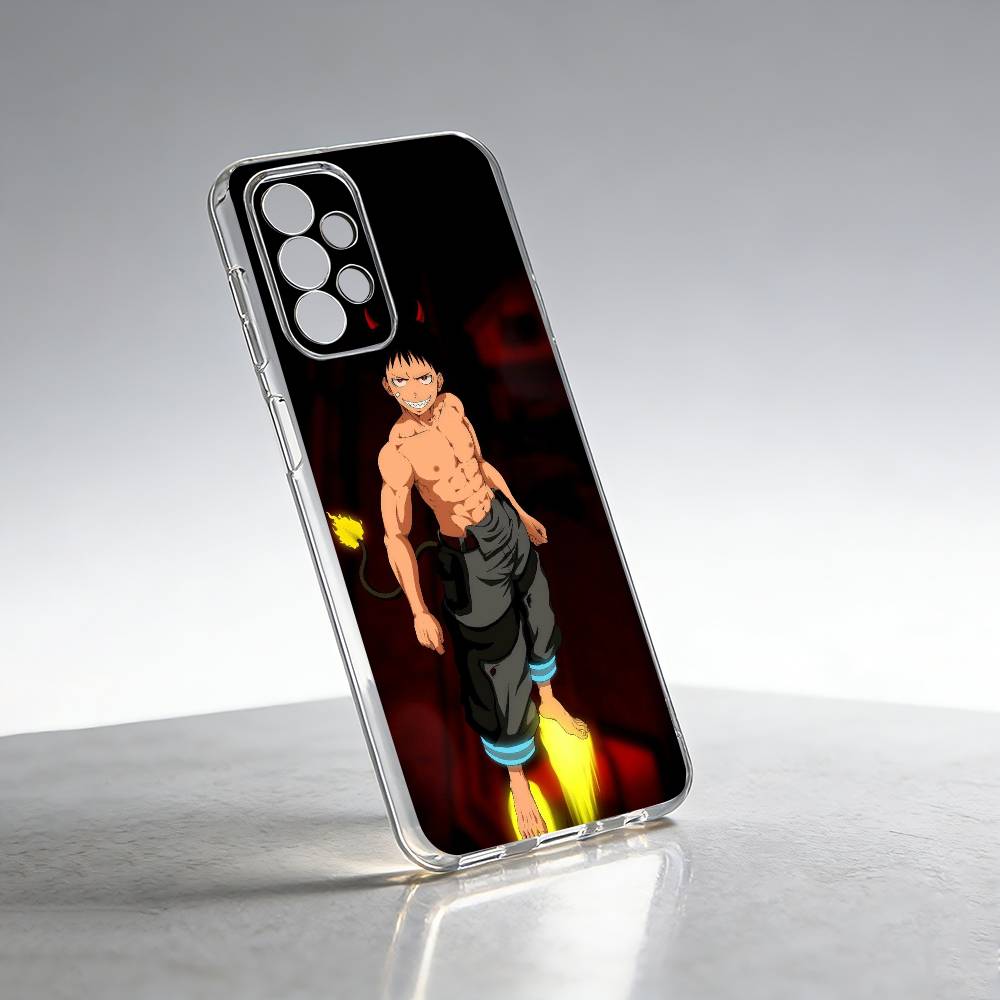S-Shinra Kusakabe F-Fire F-Force Phone Case For Samsung S25,S24,S21,S22,S23,S30,Ultra,S20,Plus,Fe Transparent Cover Samsung S22ULTRA5G