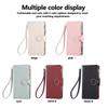 Custodia per Telefono a Tracolla con Laccetto e Zip per Donna per Samsung Galaxy Z Fold 7 6 5 4 Fold7 Fold6 Portafoglio Porta Carte Copertura in Pelle