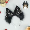 Dark Exotic Jackal Ears Headband Anubis cos Headgear Egyptian Exotic Jackal Ears KC