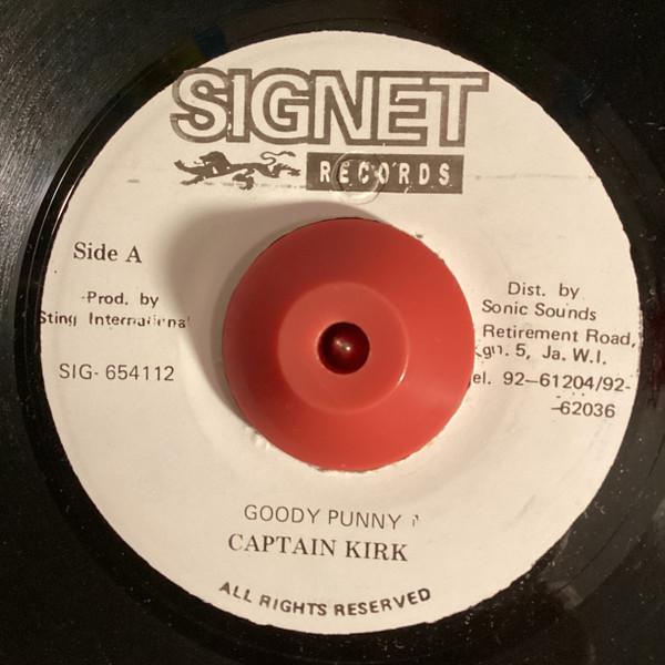 

7inch Record CAPTAIN KIRK Goody Punny SIG654112 1993 Jamaica Reggae Ska Dub Used