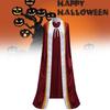 Unisex Velvet Halloween King Cape With Embroidery For Costume Parties