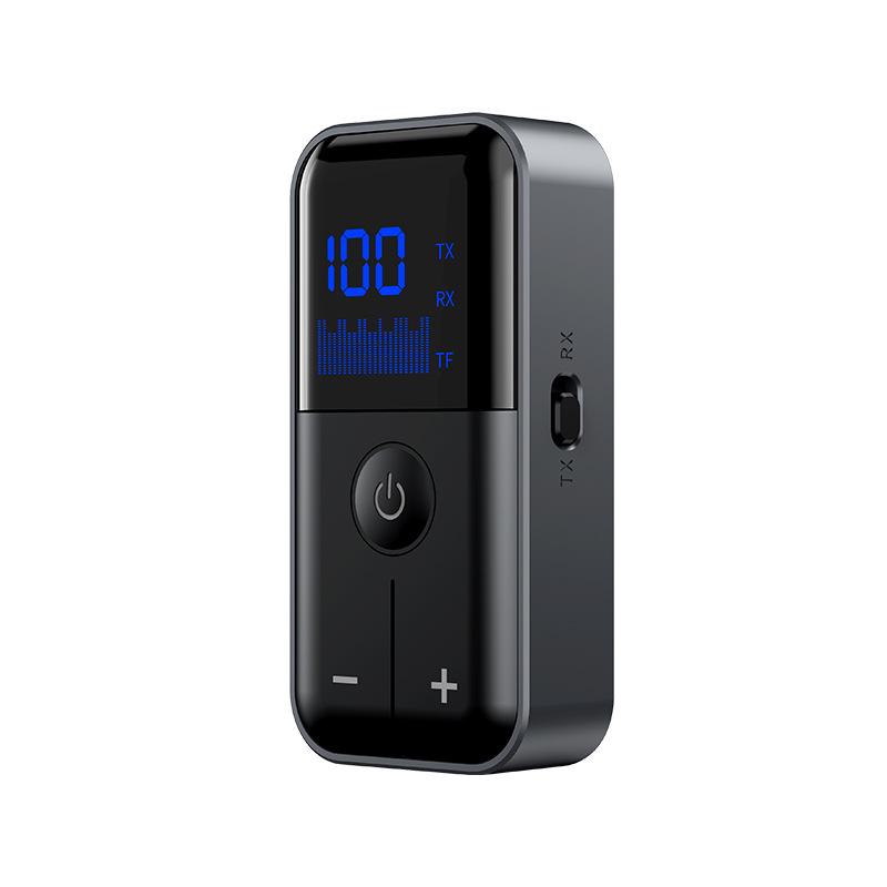 Bluetooth 5.4 2-in-1 Audio Receiver/Transmitter with AUX & Card Slot for Car/Home