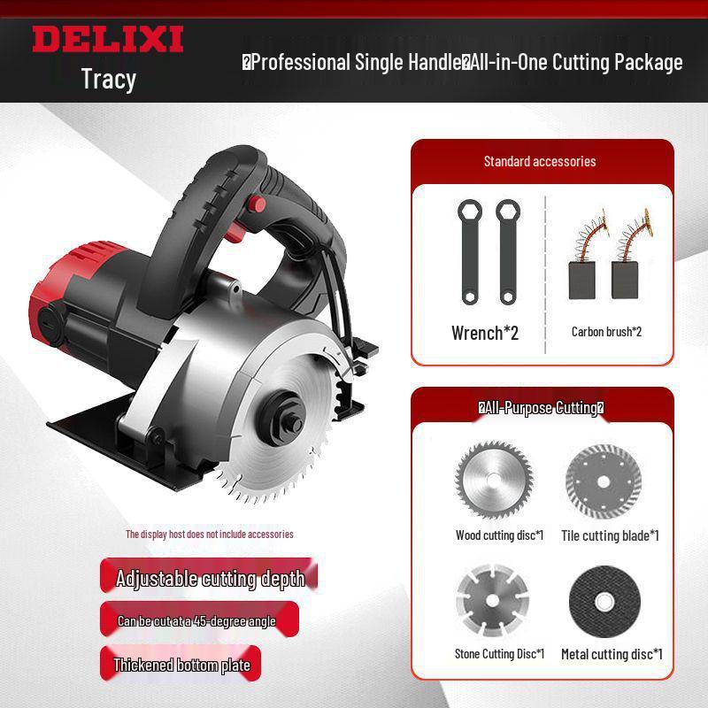 High-Power Multifunctional Handheld Electric Saw for Marble, Wood, Tile, Stone, Metal.