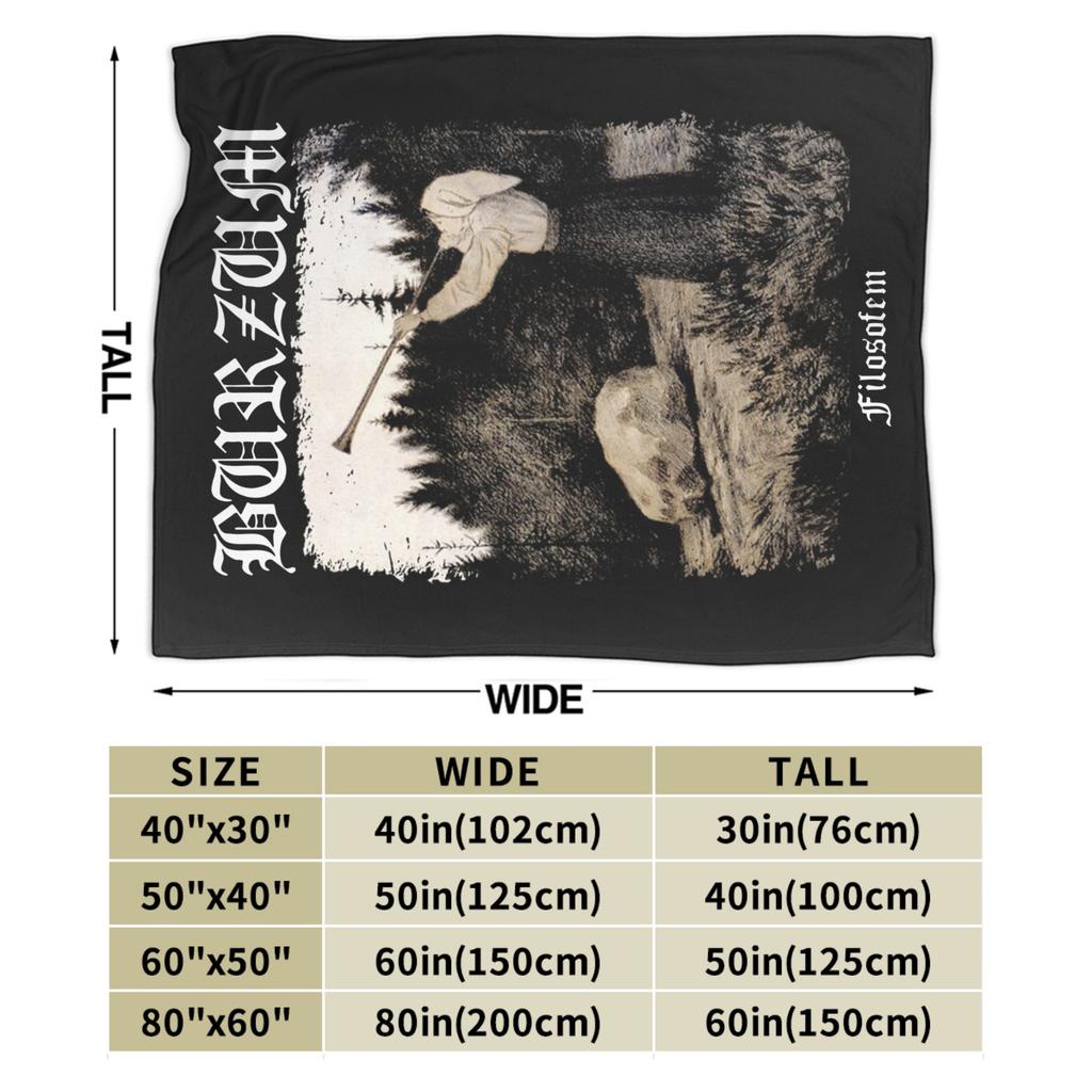 Burzum Flag Blanket Fleece Autumn/Winter   Multifunction Warm Throw Blanket For Sofa Car Bedding Throws