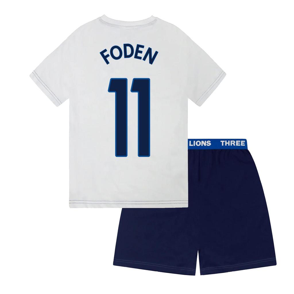 England FA Boys Foden 11 Short Pyjama Set