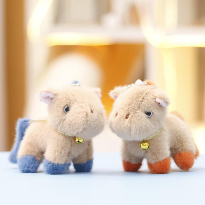 Soft Horse Animal Plush Pendant Doll With Pp Filling For Bag Accessory Or Gift