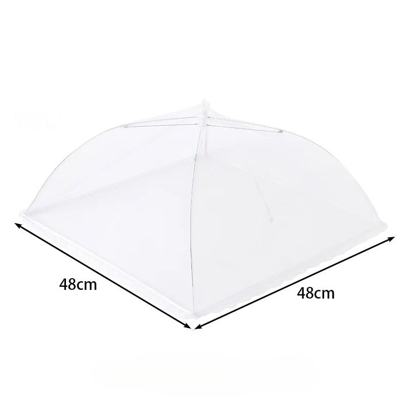 Food Cover Mesh Folding Washable Flies Tables Cover Insect Proof Protective Dish Covers Home Kitchen Storage Accessaries