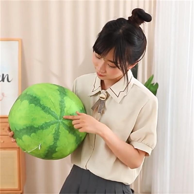 Soft And Cuddly Watermelon Plush Pillow Blanket For Office Nap