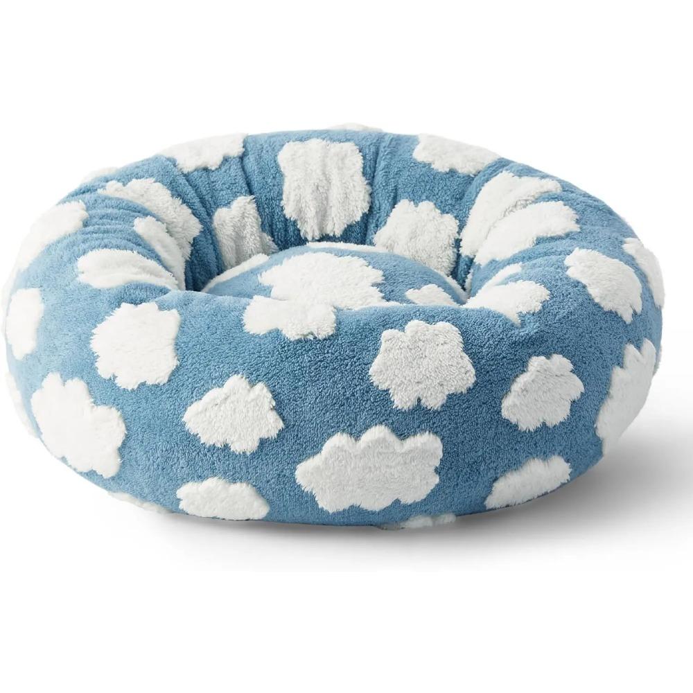 Leasure Plush Pet Nest Pet Bed All Season Universal, Warm Pet, Cat and Dog Universal for Dog/Cat, Small/Medium/Large Round