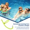 Snorkel Training Tube for Lap Swimming Diving Snorkel Breathing Tube with Headband Liquid Silicone Mouthpiece Snorkel Tube for Adult Kids