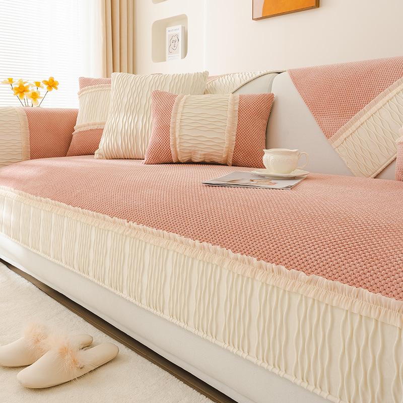 Winter Plush Sofa Cushion New High-end Bay Window Cushion, Light Luxury High-end Sofa Cover Cushion