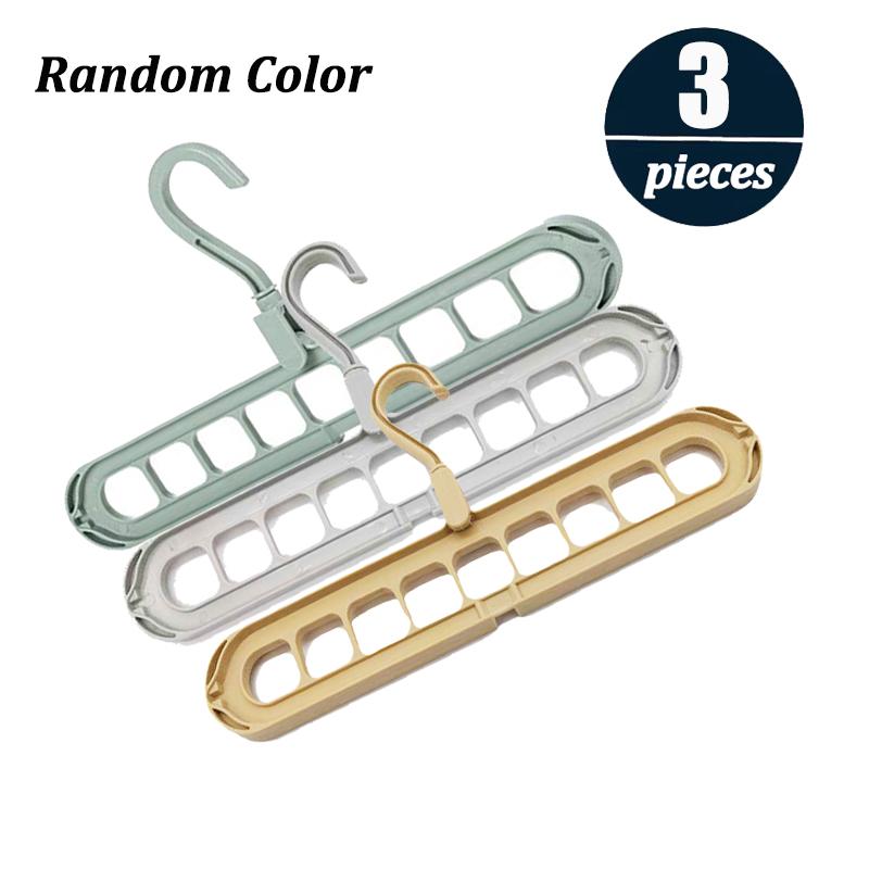 9-Hole Magic Clothes Hanger Closet Organizer Space Saving Multi-function Drying Racks Wardrobe Scarf Storage Cloth Hanger